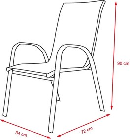 Set záhradného nábytku VIKING XXL +10x ALINA