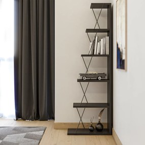 Kalune Design Knižnica Tlos antracit