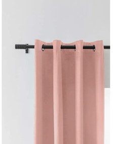 Zatemňovací záves VELVET 140x250 cm, ružový Zavesenie: Riasiaca páska
