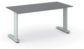 Kancelársky písací stôl PRIMO FLEXIBLE 1600 x 800 mm, grafitová
