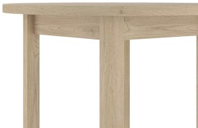 Okrúhly jedálenský stôl ADAM 80x80 cm, dekor dub Cremona Torro