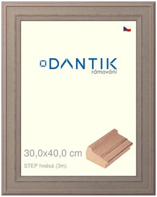 DANTIK rám na obraz 30x40 | STEP hnědá (Plexi Čiré)