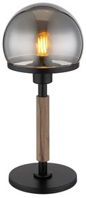 Globo 21954S - Stolná lampa HAKU 1xE27/40W/230V čierna/hnedá