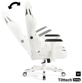 Herné kreslo Diablo X-Ray 2.0 Normal Size, bielo-čierne