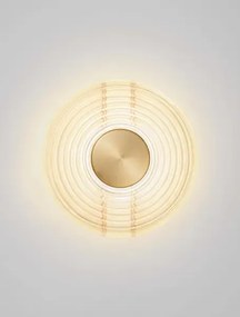 LED zlato-amber nástenné svietidlo Nous