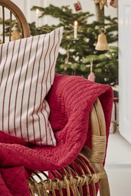 Ib Laursen Prešívaný prehoz Red Cross Stitches 130 × 180 cm