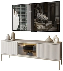 TV stolík ADRIENNE kašmír + Led osvetlenie