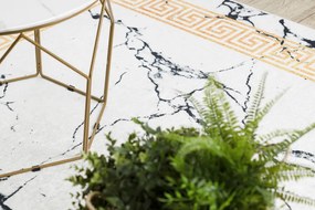 Dywany Łuszczów, Kusový koberec ANDRE Marble 1126, 160x220, biela, chodba / predsieň