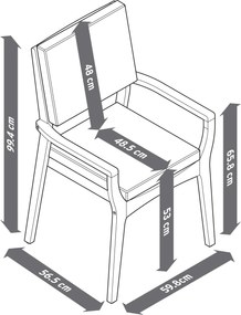Stohovateľná záhradná stolička z tíkového dreva
