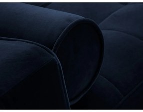 Modrá zamatová rozkladacia pohovka Milo Casa Santo