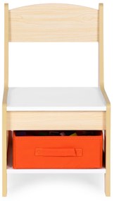 Zostava detského nábytku, stôl + 2 stoličky, kriedová tabuľa, ECOTOYS