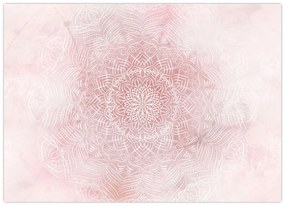 Obraz - Ružová mandala (70x50 cm)