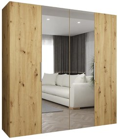 Skriňa Marbella II 200 artisan strieborný