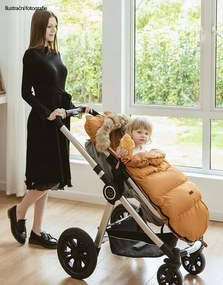 Rastúci fusak do kočíka TEDDY GROW-UP - ružové lístky