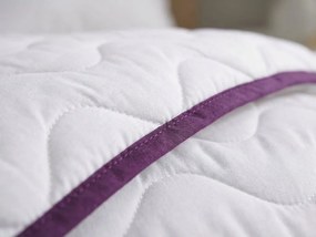 Celoročný paplón prešívaný STELLA LAVENDER 140x200 cm, biely