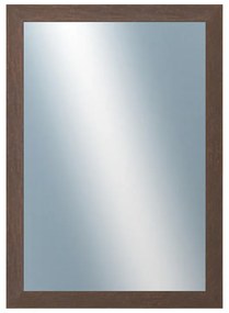 DANTIK - Zrkadlo v rámu, rozmer s rámom 50x70 cm z lišty RETRO hnedá (3144)