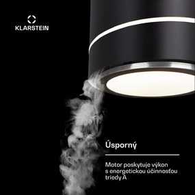 Klarstein Tron Ambience, digestor, 38 cm, ostrovčekový, 540 m³/h, LED, čierny