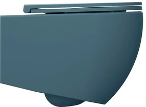 Isvea, INFINITY závesná WC misa, Rimless, 36,5x53cm, zelená matná, 10NF02001-2P