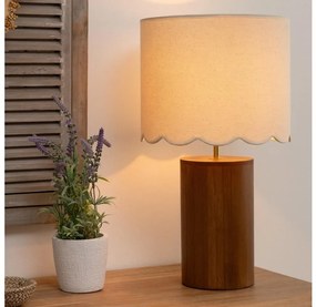 Atmosphera - Stolná lampa VANIA 1xE27/40W/230V borovica