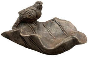 Napájadlo pre vtáky Kristopher, 9,5x16,8 cm, magnézium, hnedá