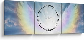 Obraz - Anjelská aura (s hodinami) (90x30 cm)