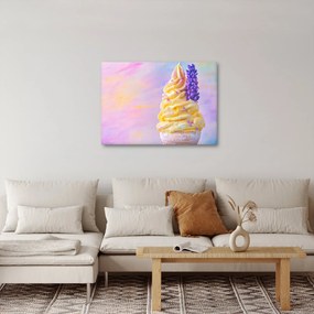 Obraz - Zmrzlina s levanduľou (70x50 cm)