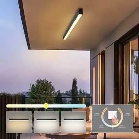 Brilagi - LED Kúpeľňové stropné svietidlo SLEEKLINE LED/40W/230V čierne IP44