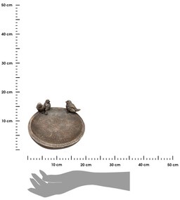 Napájadlo pre vtáky Kieran, 8,8x20 cm, magnézium, hnedá