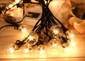 TRENDIE Záhradná svetelná girlanda 36 LED teplá biela 20m