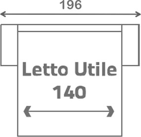 Rozkladacia pohovka na každodenné spanie ONE, 140, tm. šedá (jazz - 22 graphite)