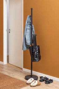 Věšák na oblečení Aspen černý