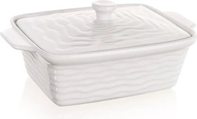 Forma zapekacia obdĺžniková s vekom CULINARIA White 28 x 18 cm