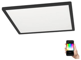 Eglo 900094 - LED RGBW Stmievateľné stropné svietidlo ROVITO-Z LED/16,5W/230V čierna EG900094