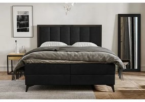 Čalúnená posteľ LOFT rozmer 180x200 cm - čierna