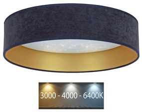 Brilagi - LED Stropné svietidlo VELVET STAR LED/24W/230V pr. 40 cm  modrá/zlatá