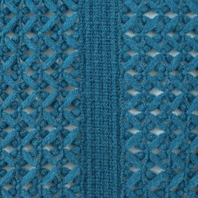 Mäkká a príjemná na dotyk modrá akrylová deka 130 x 170 cm