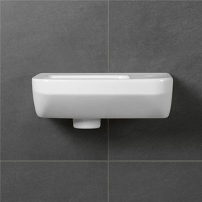 VILLEROY &amp; BOCH Architectura závesné umývadielko s otvorom vpravo, s prepadom, 360 x 260 mm, biela alpská, 43733601