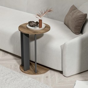 Kis asztal Ema - Walnut, Anthracite