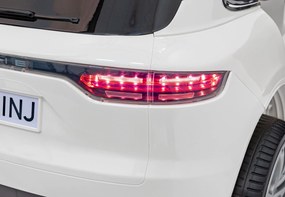 Ramiz Elektrické autíčko Porsche Cayenne S na batérie pre deti biely lak SUV + diaľkové ovládanie
