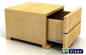 Nočný stolík borovicový Sandemo s jednou zásuvkou - Visby