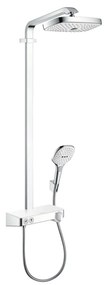 Hansgrohe Raindance Select E, Showerpipe 300 2jet EcoSmart 9 l/min s termostatom ShowerTablet Select 300, biela/chrómová, HAN-27283400