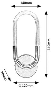 Rabalux 71138 - LED Nástenné svietidlo IRELIA LED/9W/230V 4000K
