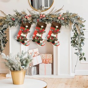 Vianočná dekorácia RENNE 1 červená / hnedá