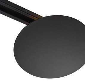 Moderné čierne stropné svietidlo pre 1-fázový koľajnicový systém 2-svetlá - Iconic Pulley