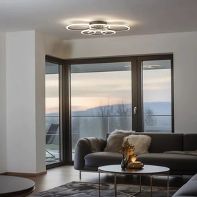 Brilagi - LED Stmievateľný prisadený luster ORBITS LED/85W/230V 3000-6500K antracit + DO