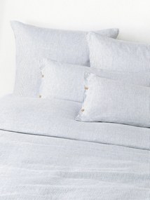 Ľanová obliečka na paplón's vypraným vzhľadom a's jemnými pruhmi Rinna