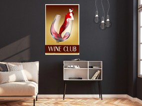 Artgeist Obraz - Wine Club (1 Part) Vertical Veľkosť: 20x30, Verzia: Premium Print
