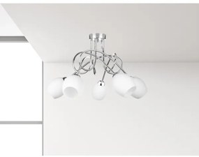 Prisadený luster TWIST WHITE 5xE14/40W/230V
