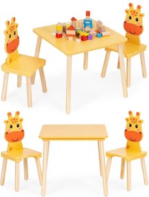 Stôl stôl +2 stoličky detský nábytok set žirafa