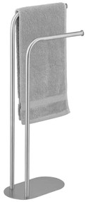 Stojan na uteráky z nehrdzavejúcej ocele v matne striebornej farbe Levante – Wenko